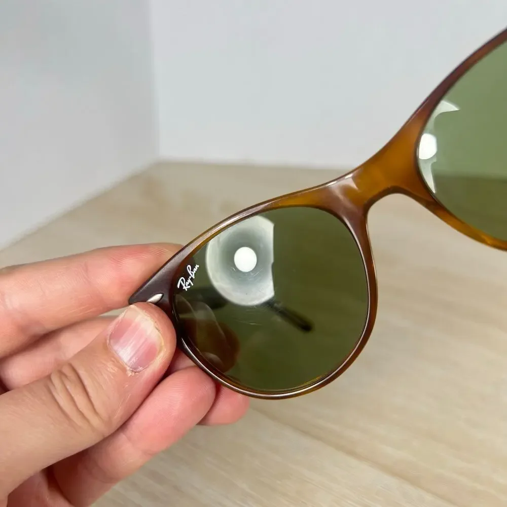 Ray-Ban RB2185 1293/1E Sunglasses Green Tint READ DESC Havana Brown 52-18-145